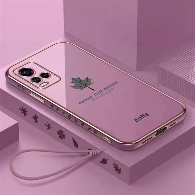 Case Motif Daun Maple Untuk Vivo V20 V21 Y51 2020 Y15S 2021 Y33S Y21 Y21S Y21S Y91 Y83 Y17 Y12 Y15 Y11 Y12i Y20s Y20s Y20s Y20s Y20s Y20s Y20s Y20