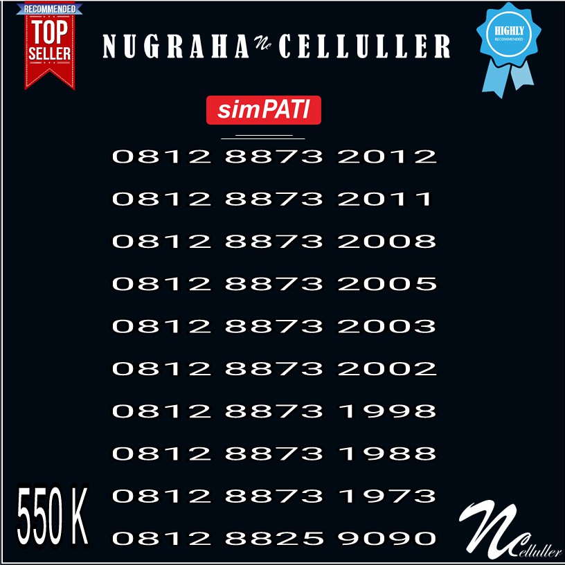 Nomor Cantik Simpati Nomor Tahun 2005 Murah