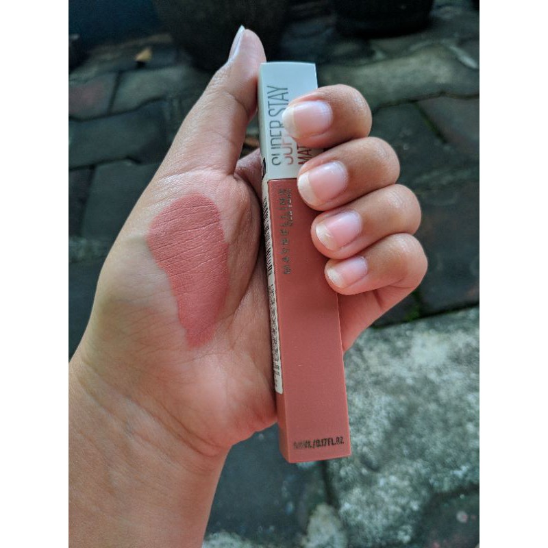 PRELOVED MURAH Lipstik Maybelline Superstay Matte Ink Shade 65 Seductress Nude Pink Harga Murah