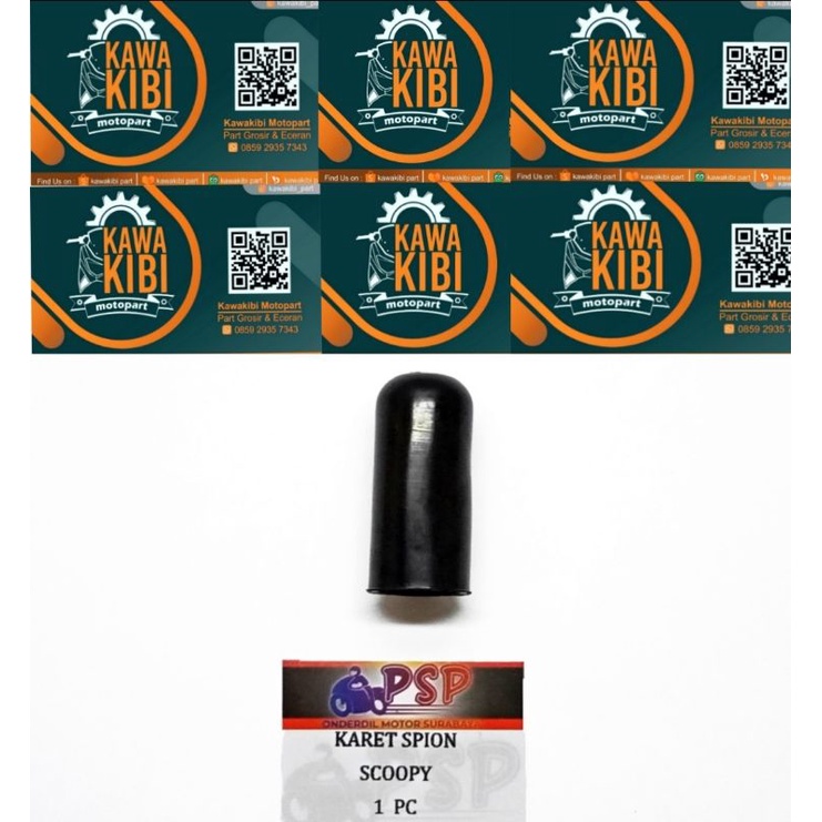 KARET MUR SPION HONDA SCOOPY / ADV (BULAT) (Per 2 PC)  Karet Tutup Baut Spion SCOOPY FI / HONDA ADV 
