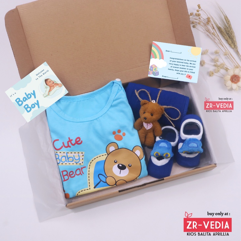 [PLAYFUL] Hampers Baby New Born Kado Lahiran 0-6 Bulan / Set Jumper Bayi Perempuan Laki-Laki