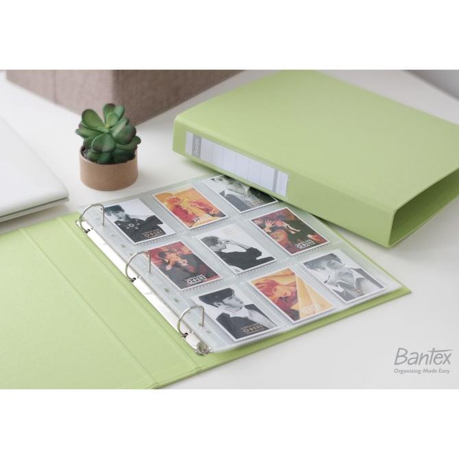 

Bantex Photocard Album A4 3 Ring Binder Bubble Gum Color Green8322P