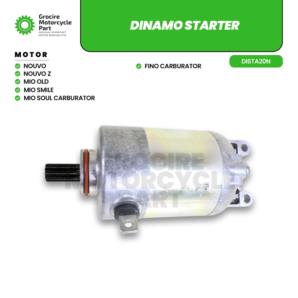 DINAMO/DYNAMO STARTER/STATER/SETATER ASSY NOUVO-Z = MIO OLD-LAMA-SMILE-SOUL = FINO CARBURATOR/KARBU