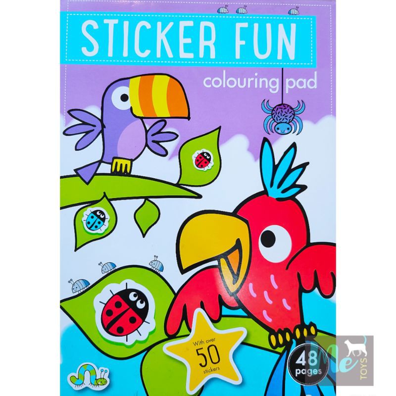 

Sticker Fun Colouring Pad - Activity Book