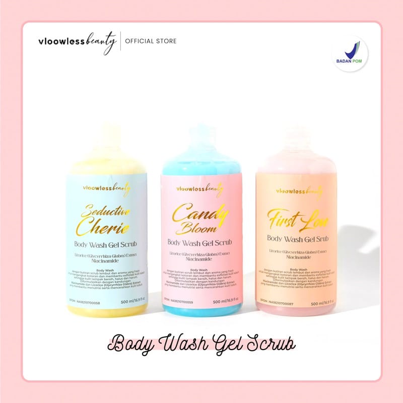 VLOOWLESS BEAUTY BODY WASH GEL SCRUB