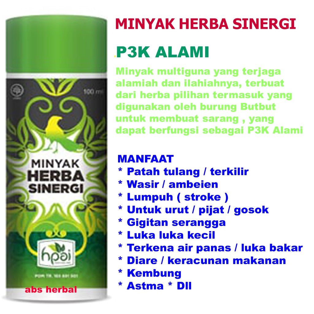 Jual Minyak Herba Sinergi Mhs Minyak Urut Pegal Linu Luka Memar Dan Terkilir Indonesia Shopee Indonesia