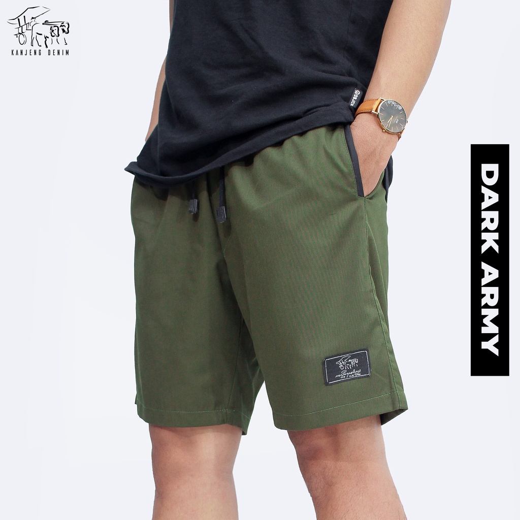 KANJENG DENIM| CELANA PENDEK BOB'S PANTS/SWEET PANTS DARK ARMY