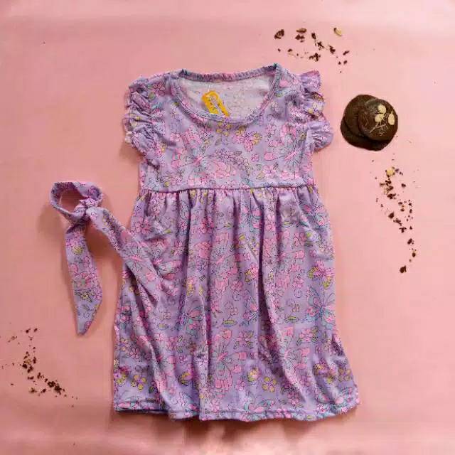 BEBAS PILIH MOTIF Dress Azzalea Baju Anak Callysta dan Bandana