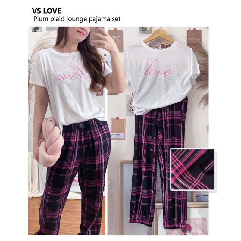 T-shirt Pajama Set VS Pink
