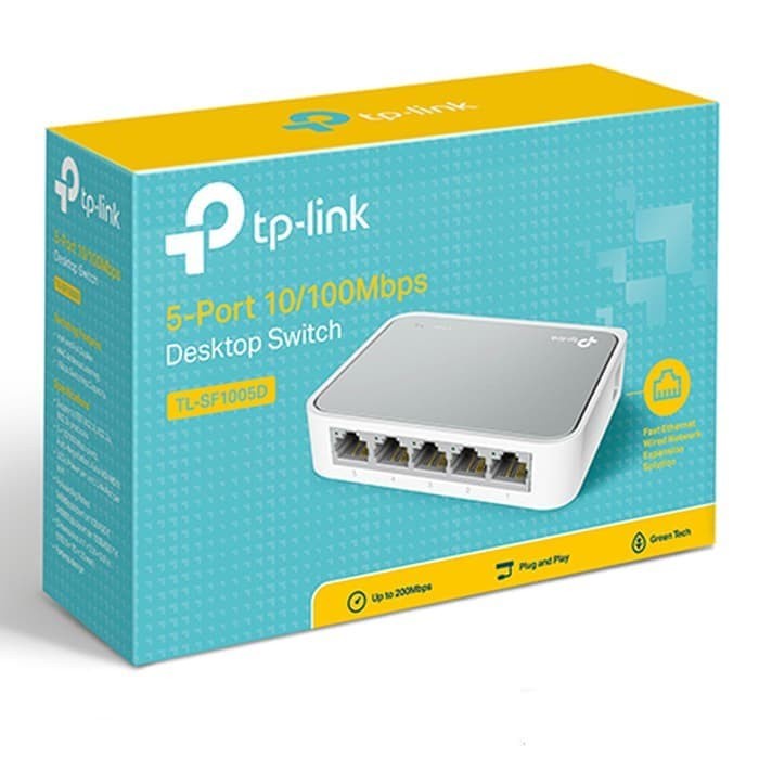 SWITCH HUB TP-LINK 5 Port TL-SF1005D// 8 Port TL- SF1008D 10/100Mbps TP-LINK Network LAN