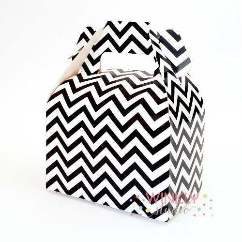 Chevron Mini Gable Box / Kotak Snack Mini Motif ZigZag