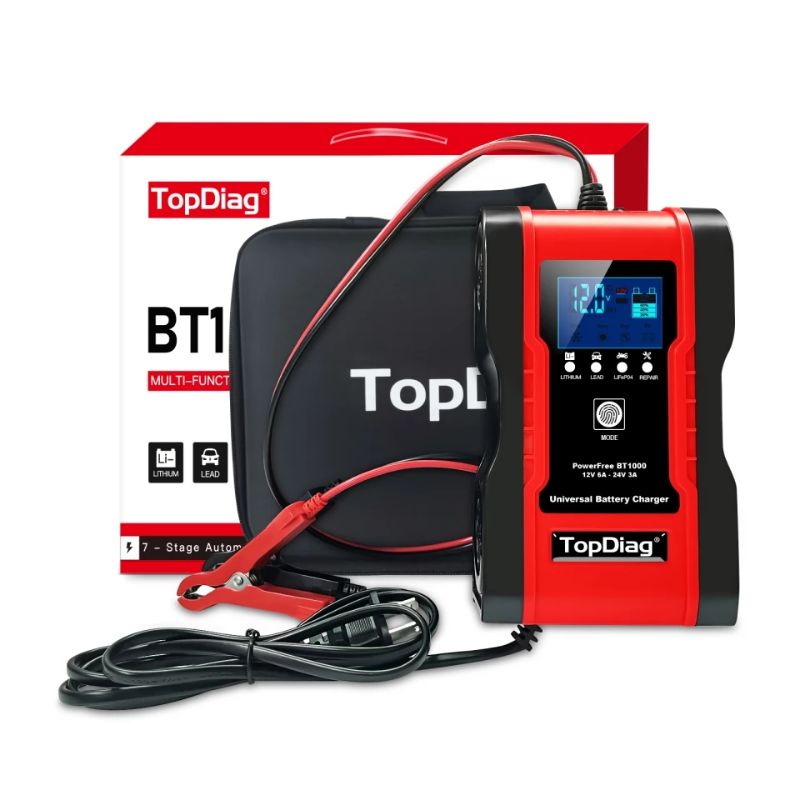 [PROMO] TopDiag BT1000 Charger aki pintar, cas aki pintar