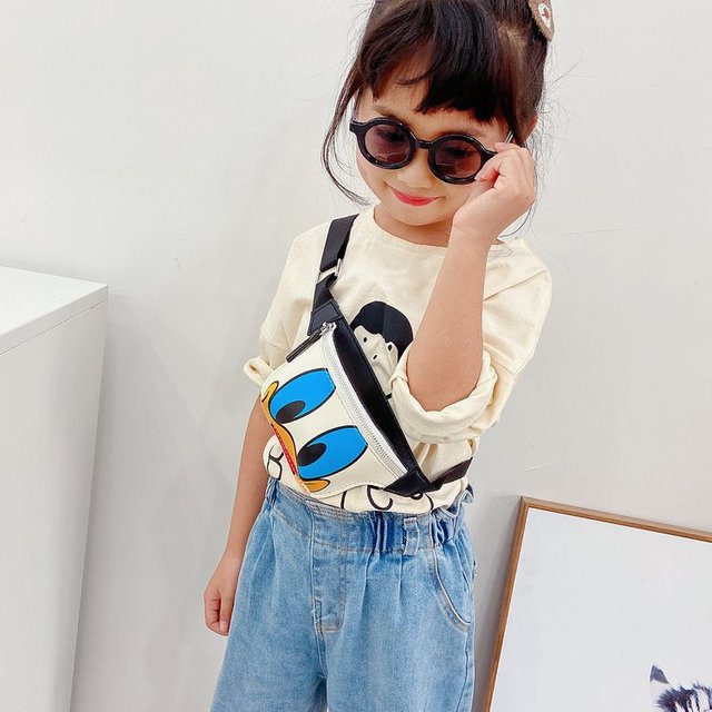 Khatinstore Tas Anak Perempuan Laki-laki / Tas Selempang Anak / Sekolah / Waistbag / Kids / Motif Donal Bebek /  Perempuan / Lucu / Terbaru Import - 271