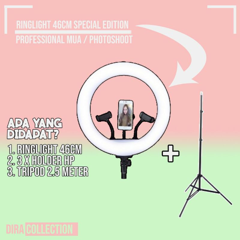 Paket RingLight Besar MUA / Profesional PhotoShoot / Modeling / Wedding Organizer