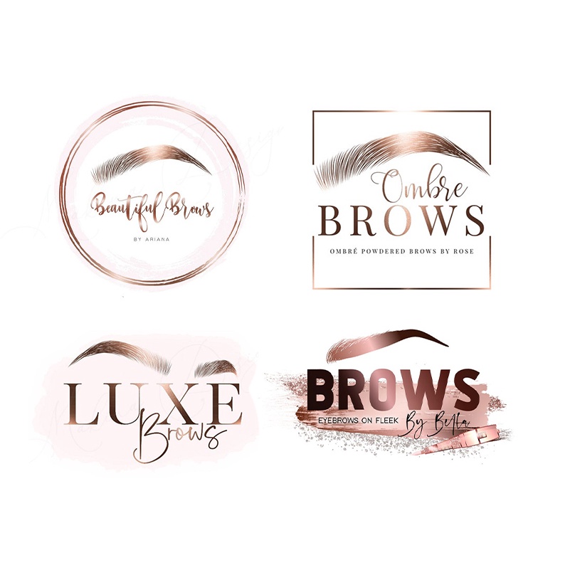 jasa desain logo custom eyelash 3 elegant