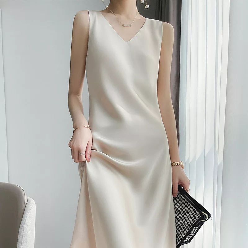 DRESS PREMIUM SILK WANITA, DRESS PESTA KOREA, GAUN PESTA, DRESS PESTA MODEL KOREA