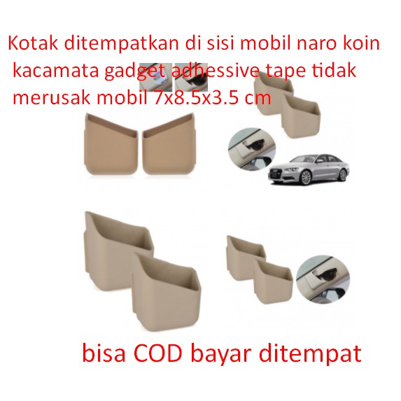 Promo Kotak Ditempatkan Di Sisi Mobil Naro Koin Kacamata Gadget Adhessive Tape Tidak Merusak Mobil