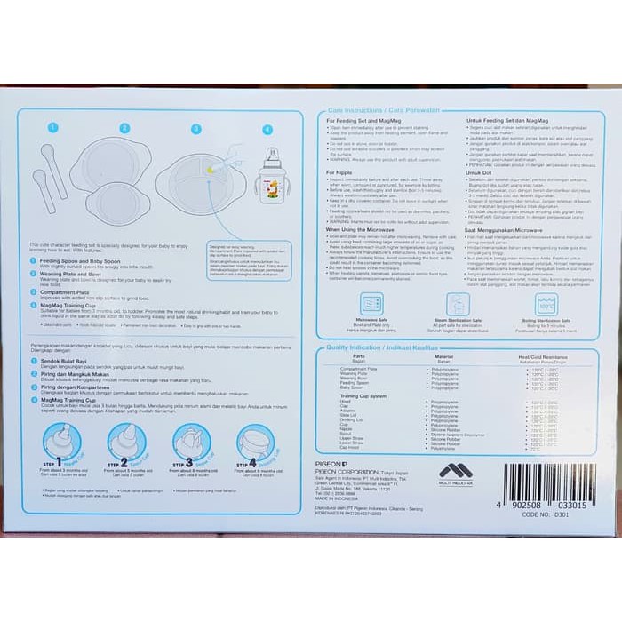 *Kemasan Baru* Pigeon Feeding Set With Training Cup / Besar / Large || Pigeon Feeding Set With Juice Feeder / Paket Perlengkapan Makan