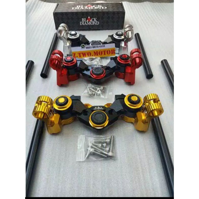 Stang jepit Honda PCX 150 new lokal Yamaha nmax 155 Black Diamond stang variasi pcx150 nmax155