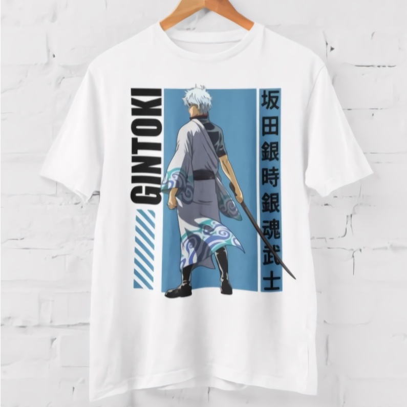 Tshirt Gintoki Samurai Anime Manga Gintama Premium Unisex