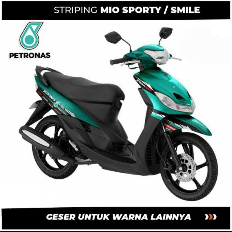 striping sticker variasi Yamaha Mio sporty petronas