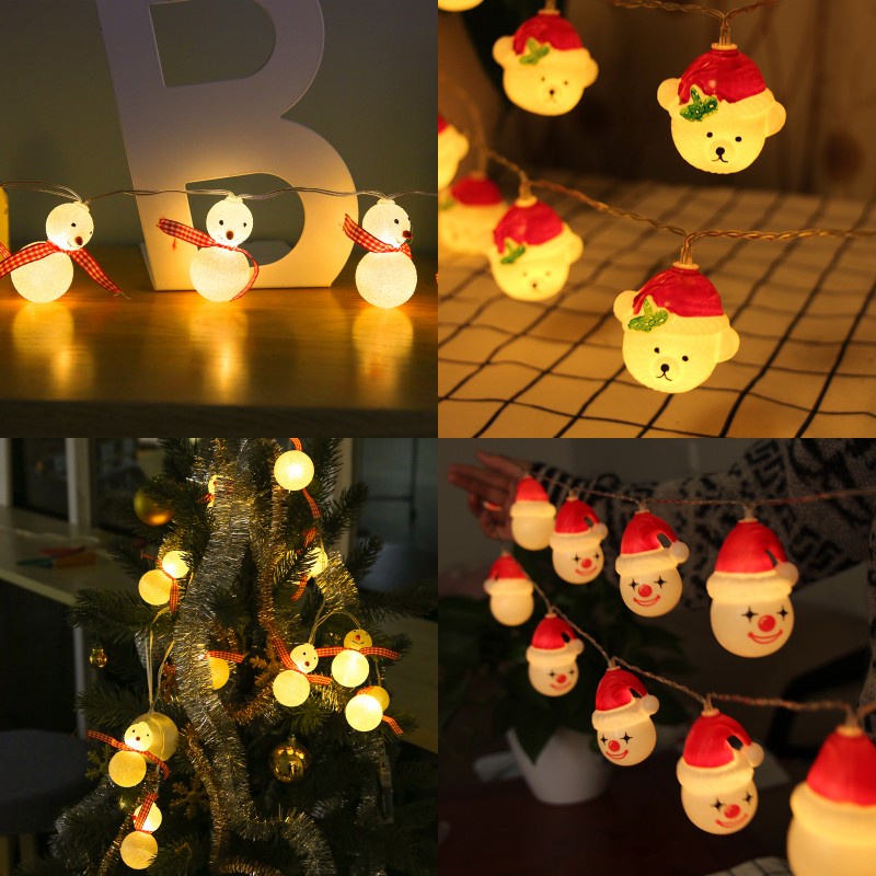 Lampu string LED 1.5 / 3M Warna Warm white Untuk Dekorasi Natal/Hot Sale