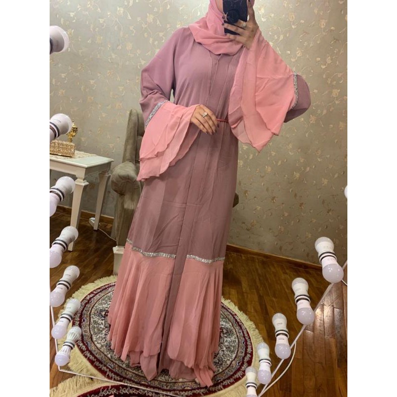 Abaya Ori Dubai Pink