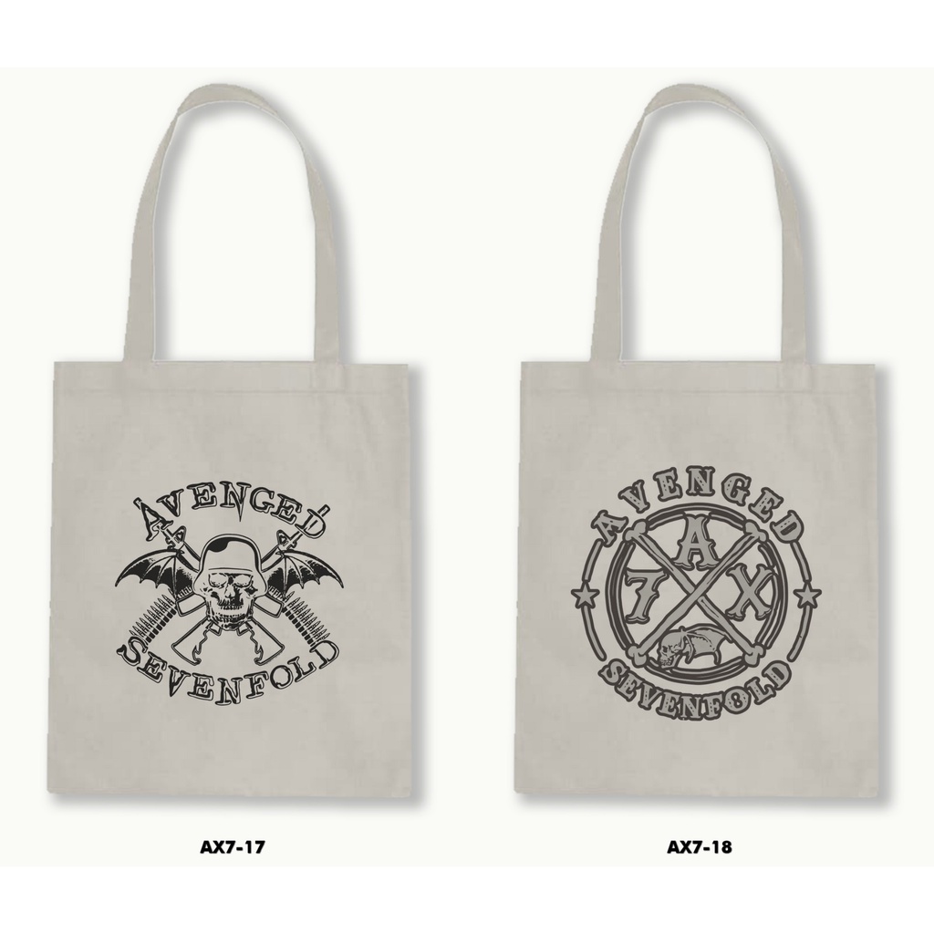 TOTE BAG BLACU - AVANGED SEVENFOLD .01