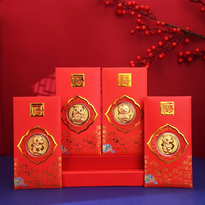 2022 Angpao Macan Koin Emas + Sertifikat Kado Imlek Angpau Premium