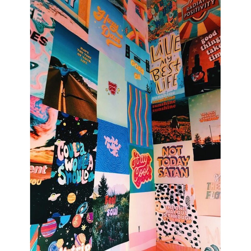 Poster Dinding Aesthetic Quotes Murah Walldecor Harga Spesial Vol2 Shopee Indonesia