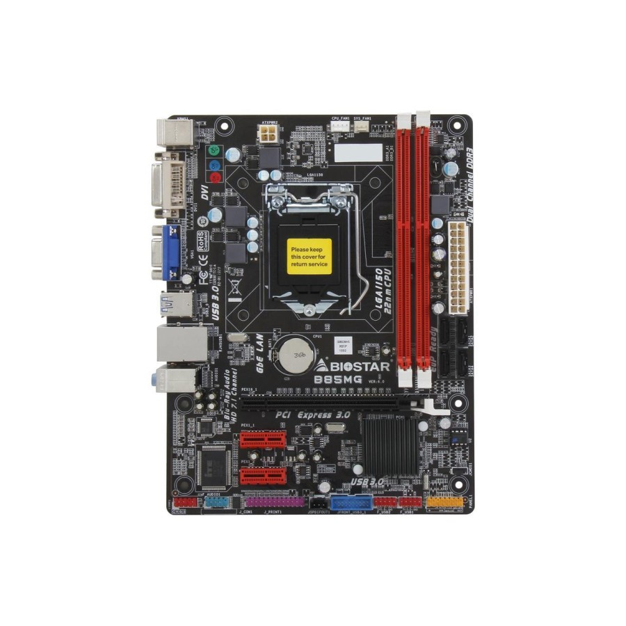 Mainboard Motherboard Mobi B85 Intel LGA1150 Biostar Onboard