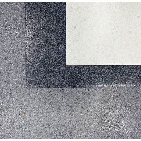 indahkeramik Keramik lantai batu kasar antislip KIA Terazzo Black Grey White 40x40