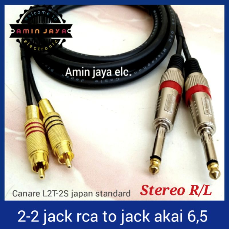 kabel dual jack rca to akai kabel canare japan standard