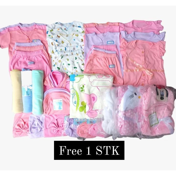 Paket Hemat Perlengkapan Baju Bayi Baru Lahir popok jumper selimut plus Handuk Kado SNI Promo 8.8