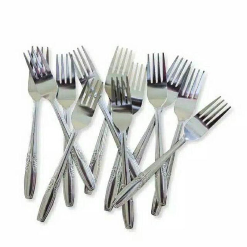 Garpu makan stainless 12pcs