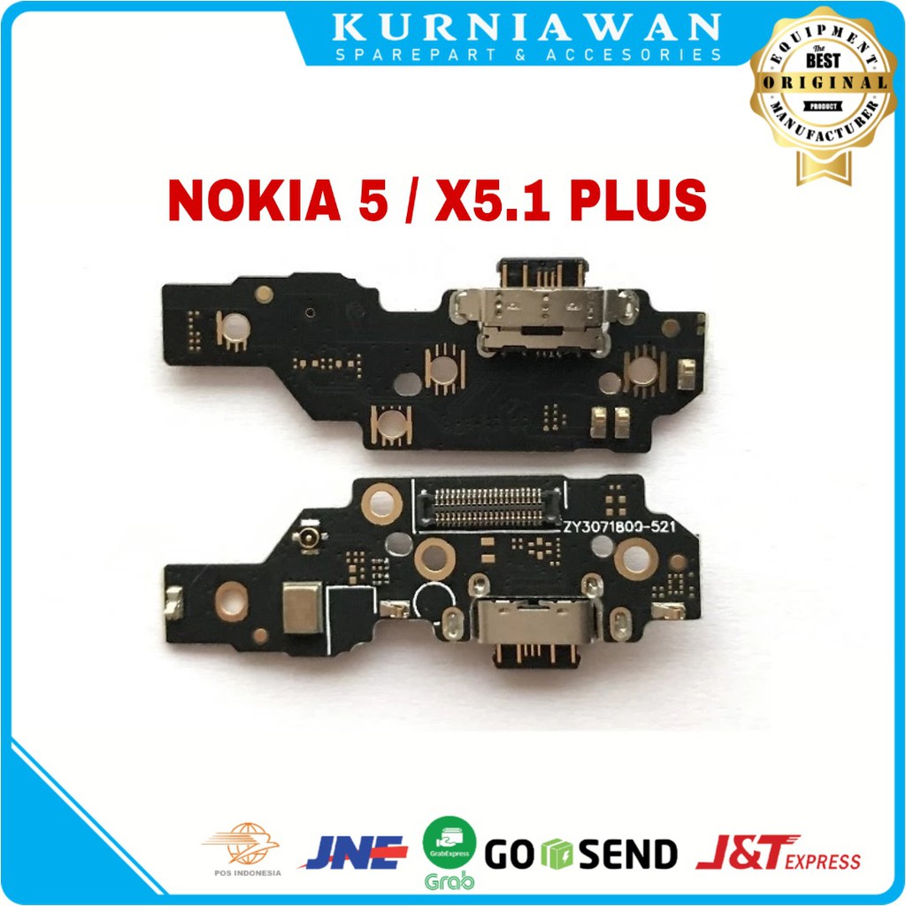 Konektor Charger Nokia 5.1 Plus Nokia X5 TA1105 Pcb Board Usb Papan Con Cas Mic