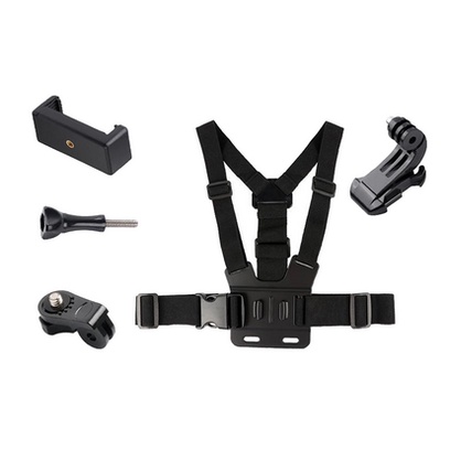 CHEST STRAP Mount Smartphone GoPro Hero Xiaomi BPro Action Cam Tali Strap Dudukan Dada Vlog HP-5pcs