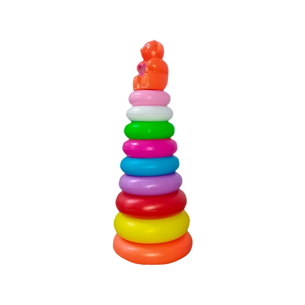 DONAT SUSUN Mainan Edukasi Anak Bayi Balita Paud Ring Donat Susun Ring Menara Baby Stacking Donut