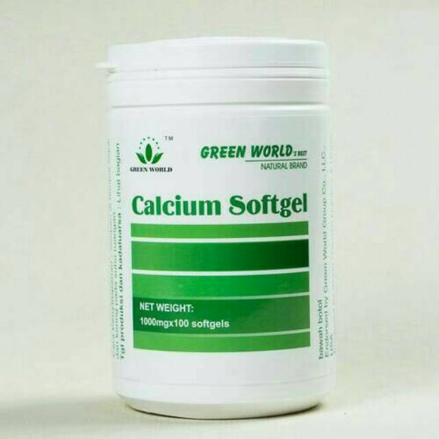 CALCIUM SOFTGEL GREEN WORLD/OBAT OSTEOPOROSIS/PENINGGI BADAN