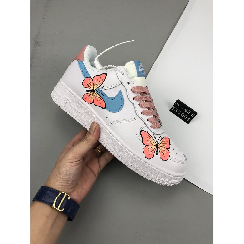 butterfly nike air force ones