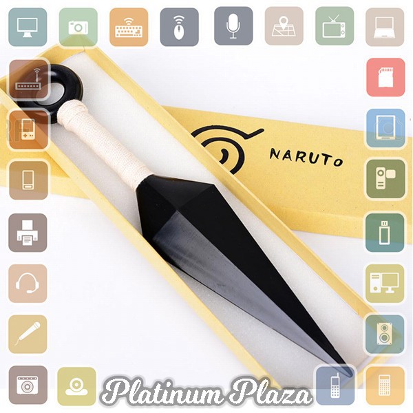 Pisau Kunai Plastik Ninja Naruto Cosplay - White`DJR7BR-