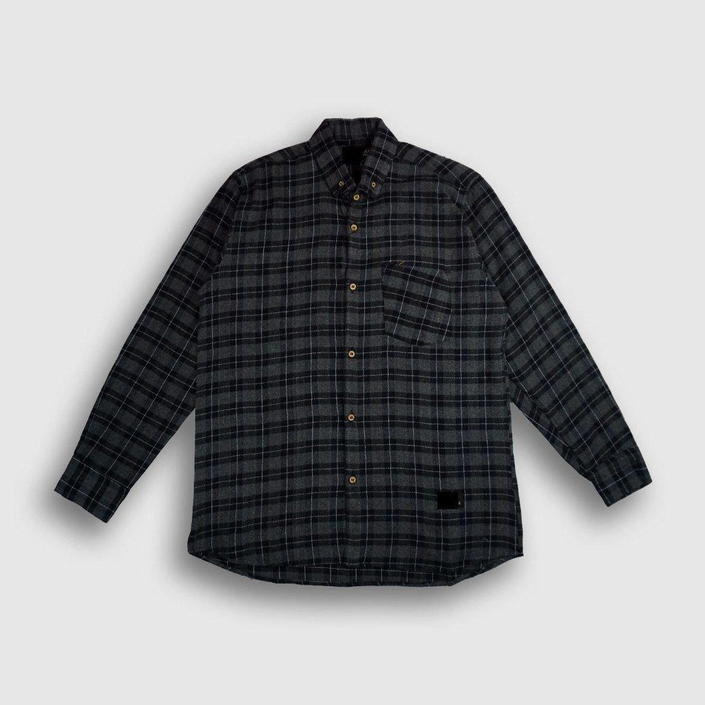 kemeja flannel best sellers/kemeja flanel navy grey