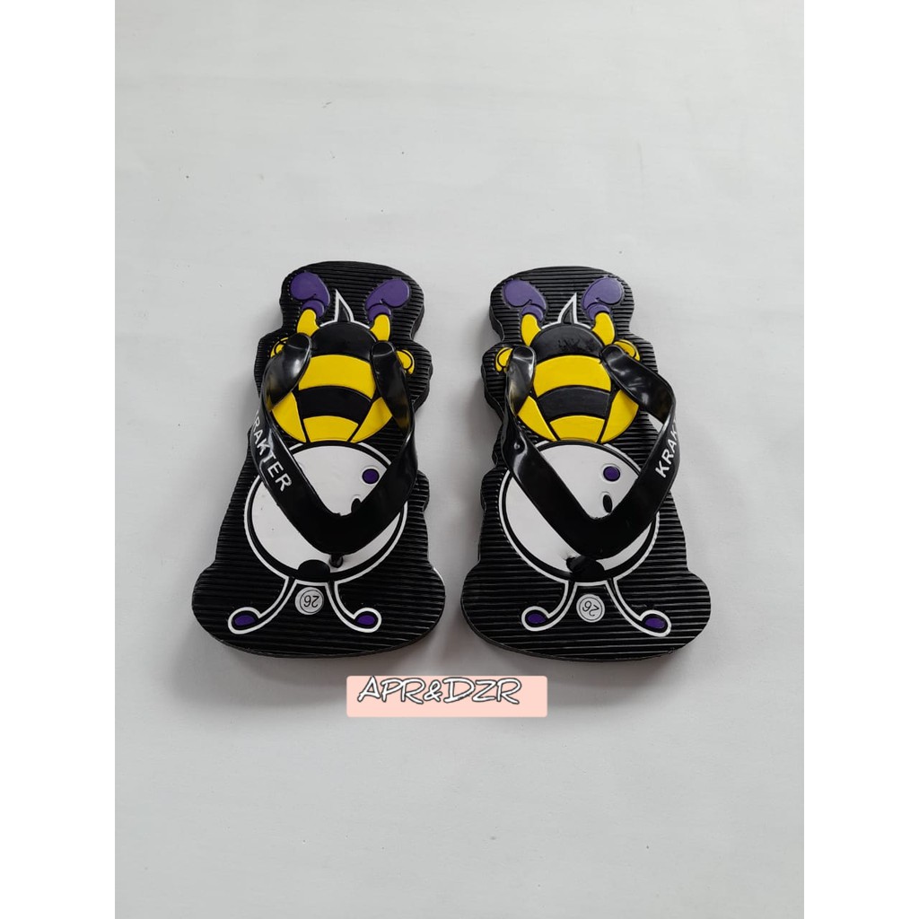 sandal anak krakter lebah/sandal anak murah/sandal anak lucu