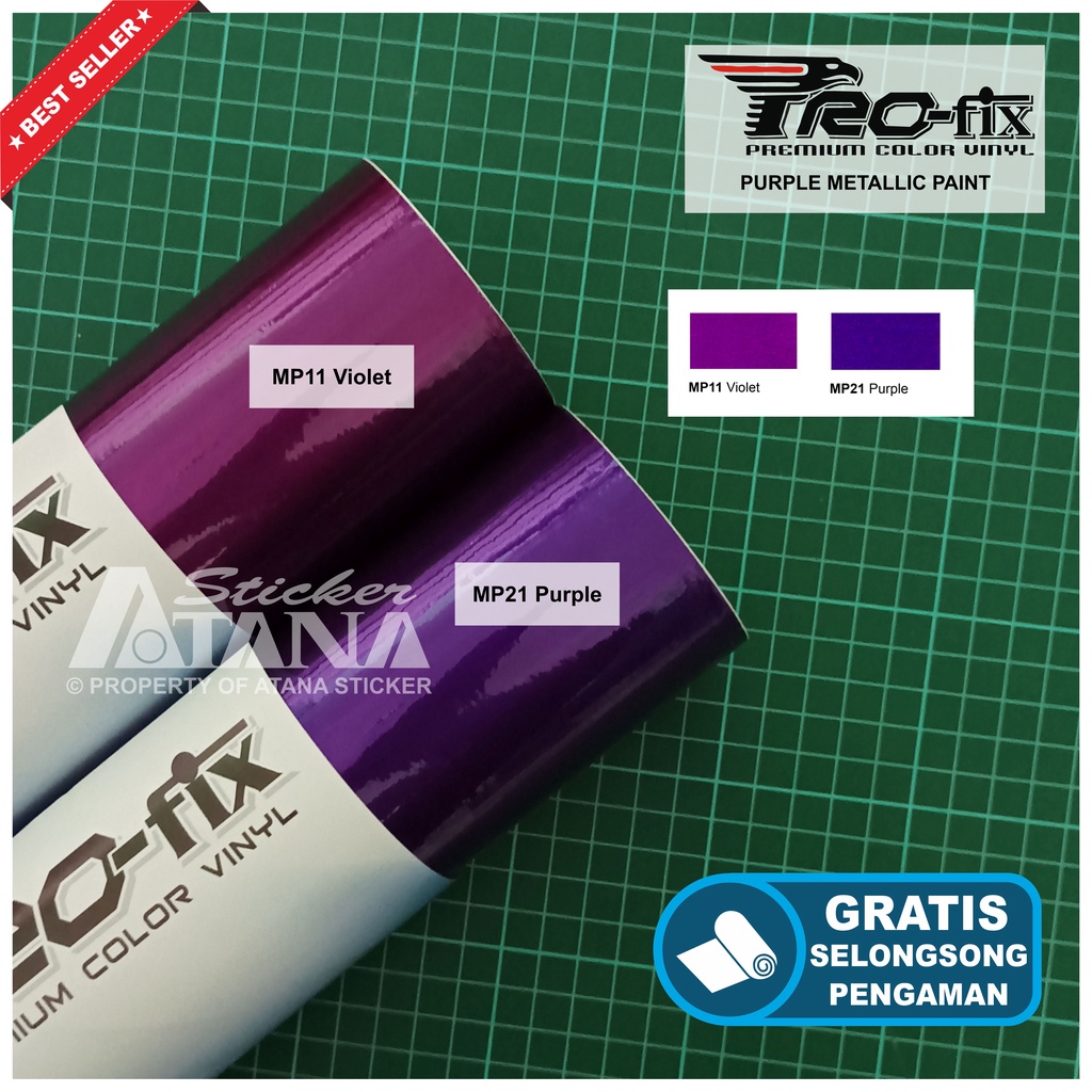 Skotlet Ungu Metalik Candy Scotlet Mutiara Stiker Metallic Paint Violet Purple Sticker Meteran Decal Roll Scotlite Body Sepeda Motor Matic Scotlight Mobil Nyala Dekorasi Kaca Background Aquarium Glossy PCX NMAX Aerox RX King CBR Vario Beat Vespa Satria