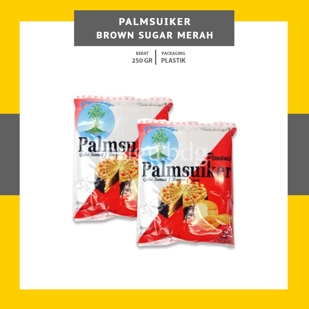 GULA AREN PALMSUIKER PRIMA 250GR - PALM SUGAR - GULA PALEM BUBUK - GULA BUBBLE TEA - KOPI AREN BOBA