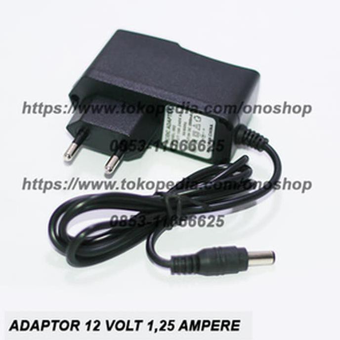 terlaris Adaptor 12 Volt 1,25 Ampere