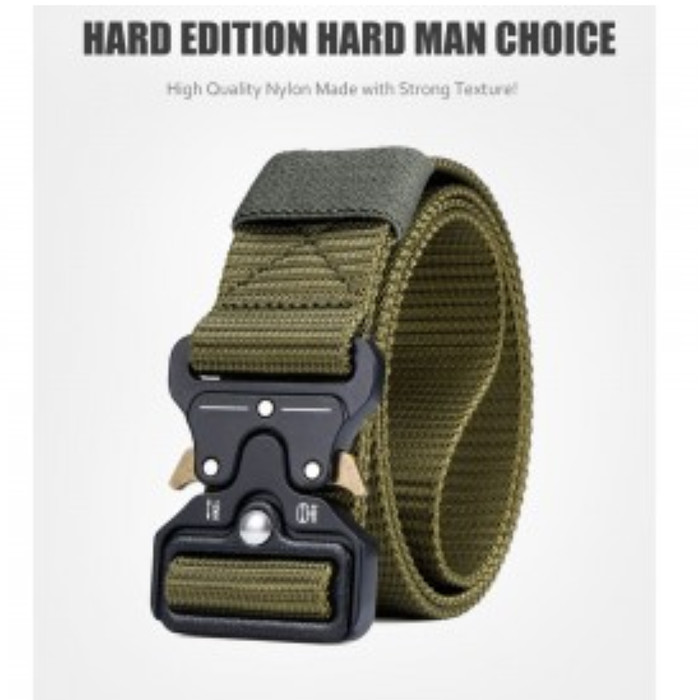 ikat pinggang belt canvas military tactical 125cm MU055 Grenn