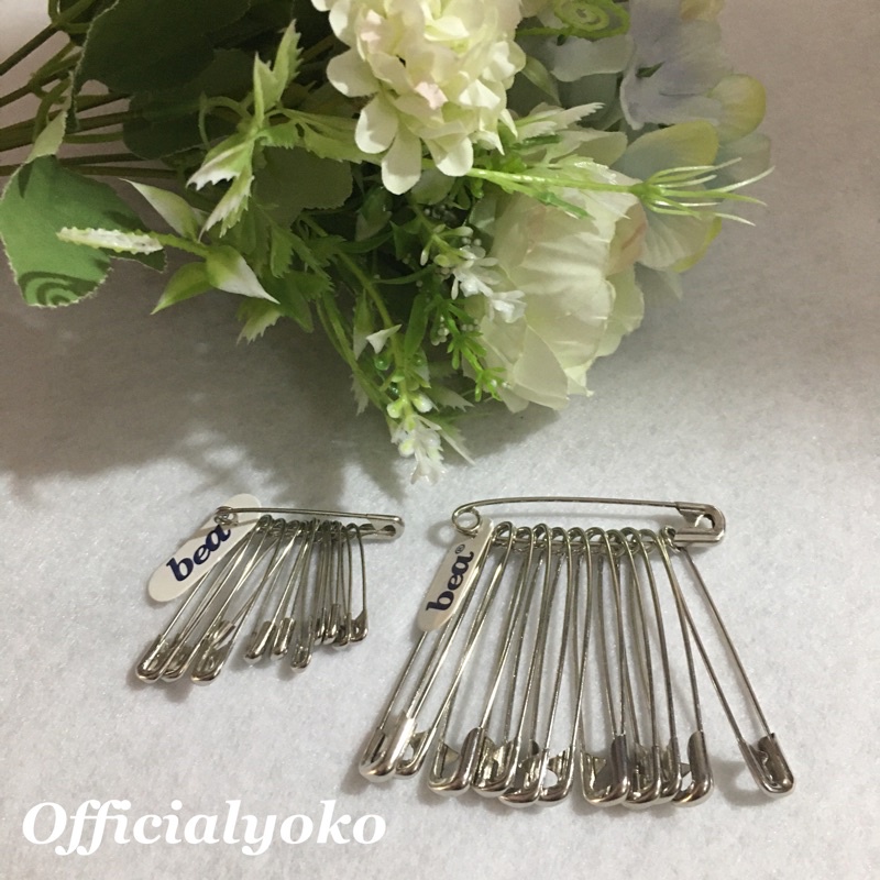 Peniti 1 Set Isi 12 / Peniti Stainless Steel Premium