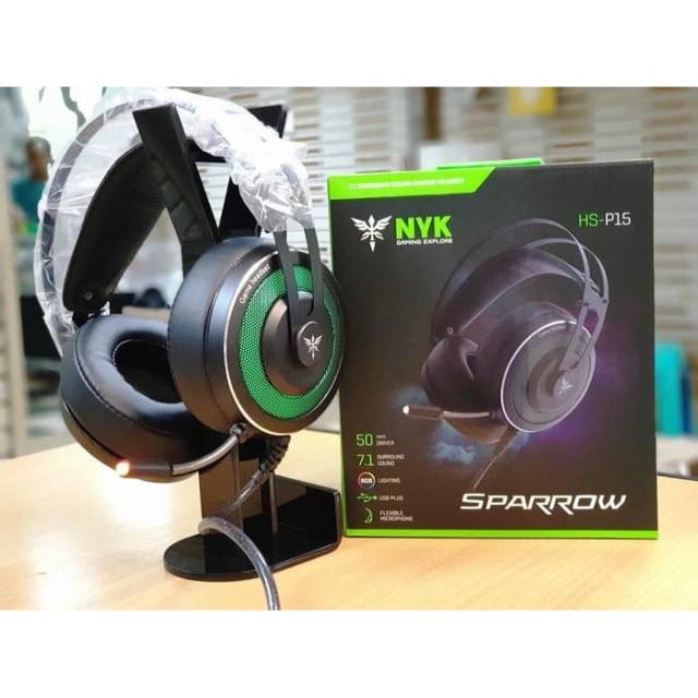 Nyk Gaming Headset HS-P15 Sparrow USB 7.1 RGB