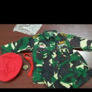 Baju Karnaval Kostum Profesi LORENG TNI / TENTARA ANAK &quot;khusus Baret&quot;